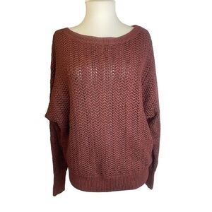 Nicole Miller New York Maroon Dolman Sleeve Sweater M ⭐️